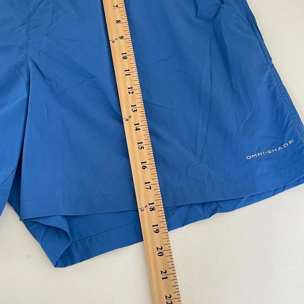 Columbia PFG Backcast‎ III Men XXL Blue Omni-Shade Water Shorts Trunks Outdoor